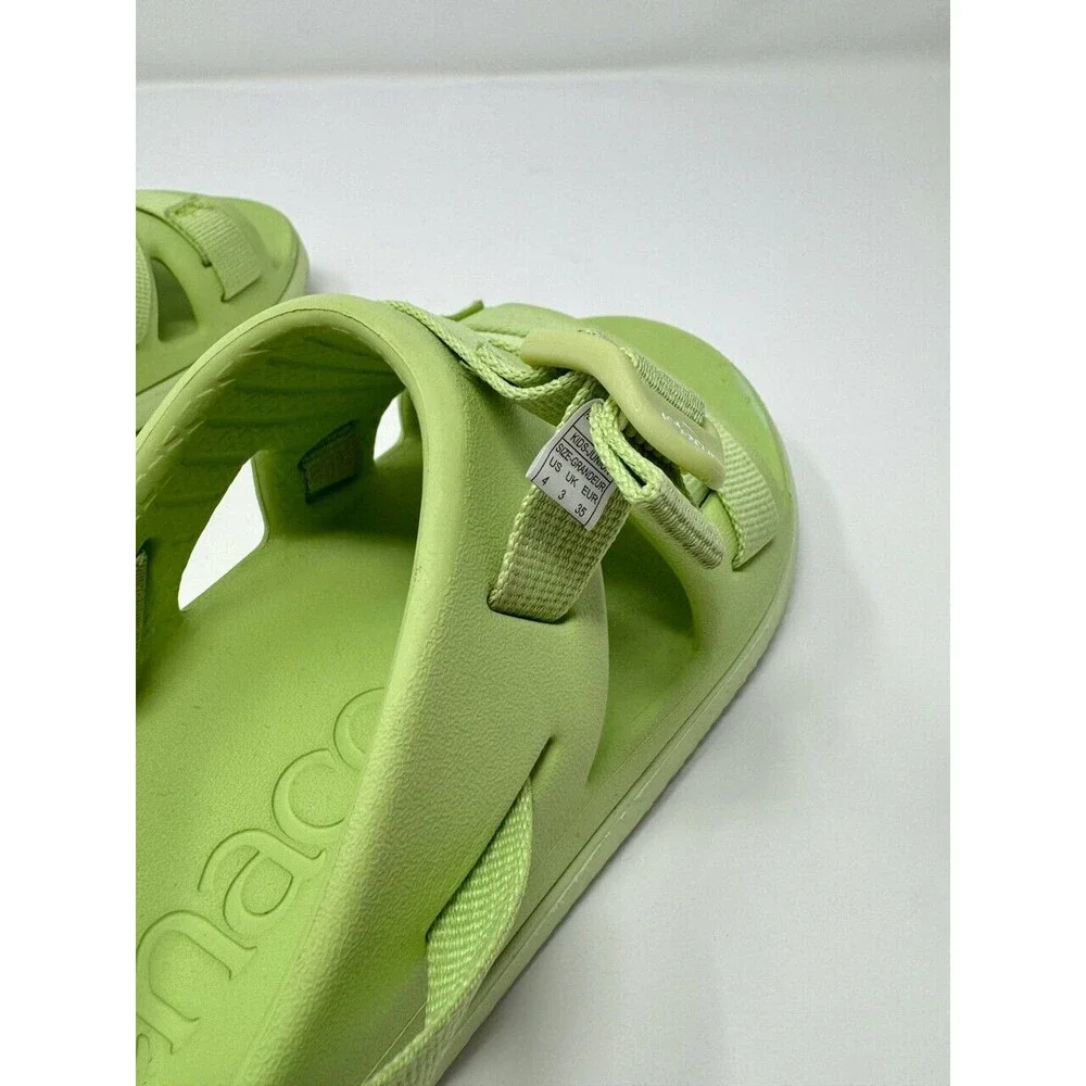 Chaco Chillos Kids Sandals Green Slip On Water Sport Outdoor Waterproof Size 4